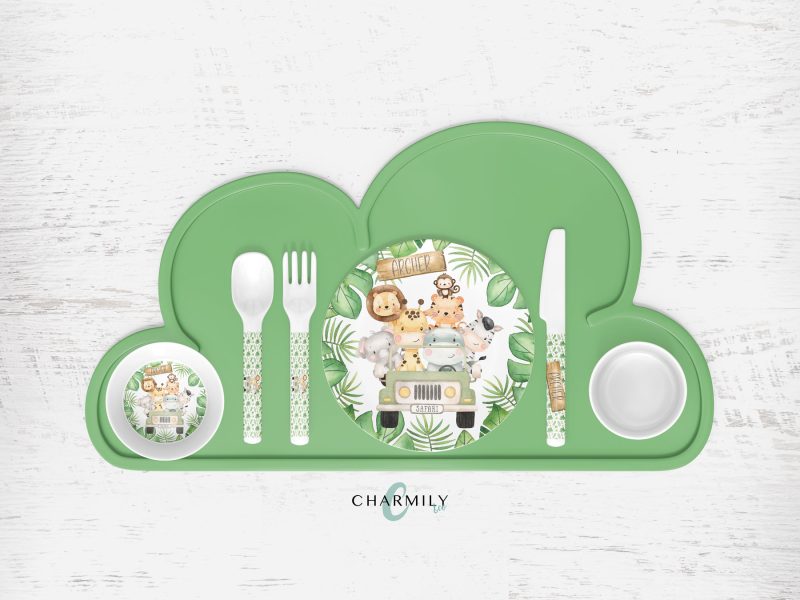 Safari Children's Dinner Set | Personalised | Melamine | Dinnerware Separates also available!