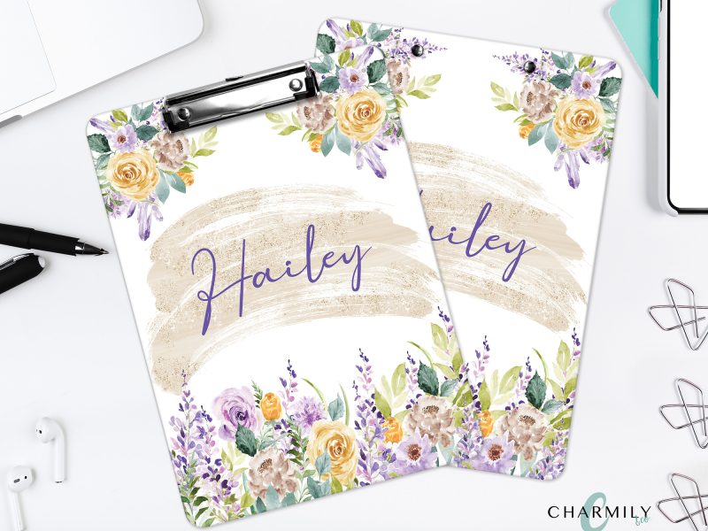 Wildflowers  Clipboard | A4 Size | Double Sided Print | Personalised